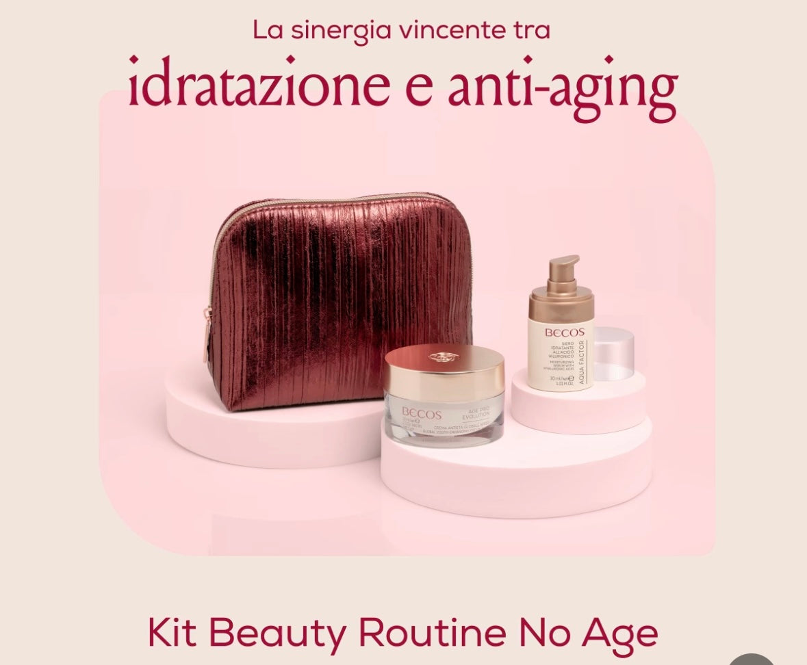 Un trattamento cosmetico anti età supportato da una buona idratazione. Questo kit comprende: 1 Siero idratante Aqua Factor all'acido ialuronico ed 1 crema anti-età Pro Age