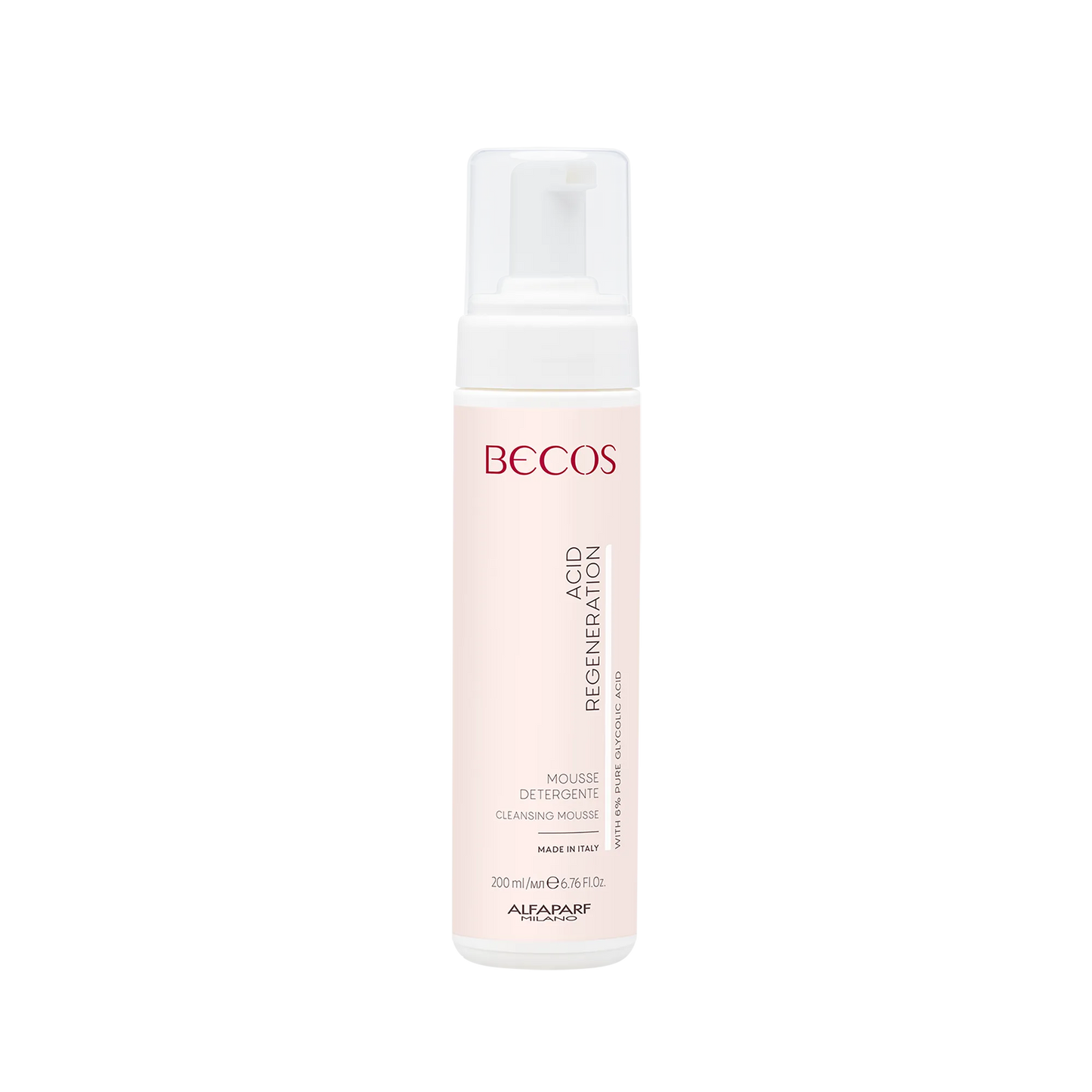 Soffice mousse detergente che rimuove impurità e residui di makeup.
Flacone.
Un trattamento peeling cosmetico quotidiano con Acido Glicolico.