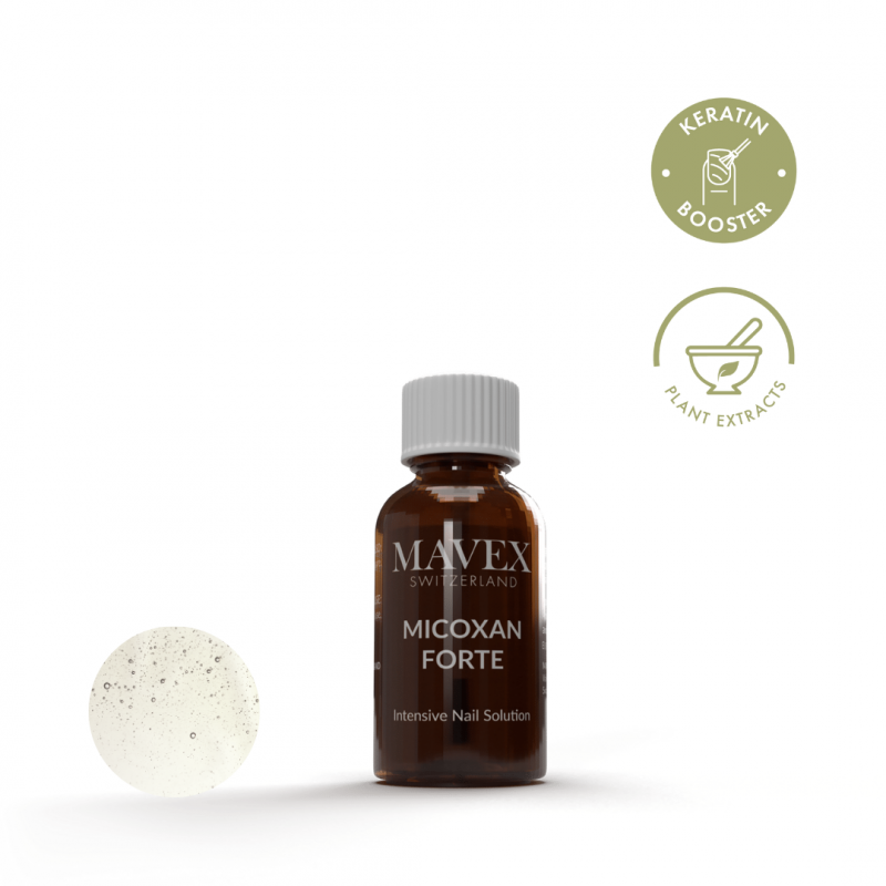 Soluzione intensiva per il trattamento di unghie ispessite, fragili, macchiate, rovinate dai funghi, dai solventi e dalle ricostruzioni unghie. Con il 99% di ingredienti naturali fra cui Creatina, Acido Salicilico, Acido Lattico e Urea, svolge un’intensa azione antisettica, riparatrice e protettiva, combattendo l’insorgenza del fungo responsabile delle micosi. Riduce le discromie,le striature e l’ingiallimento. Nutre e rinforza le unghie di mani e piedi ridonando loro una naturale lucentezza.