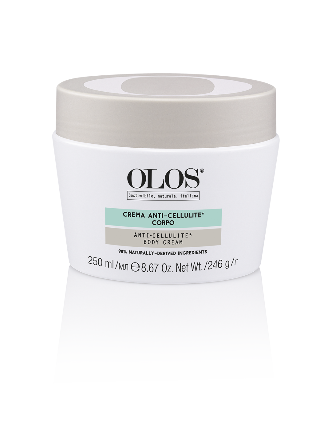 OLOS CREMA ANTI-CELLULITE CORPO. Fresca crema dal rapido assorbimento, che interviene contro gli inestetismi della cellulite, sia in fase iniziale che avanzata.