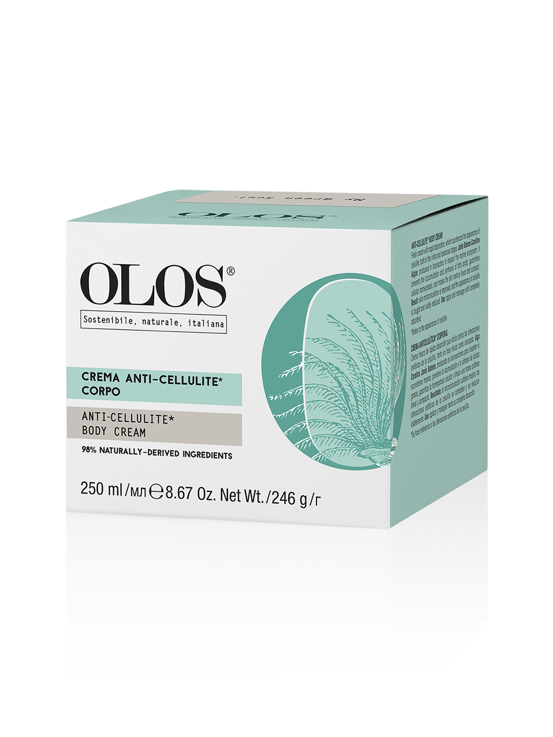 OLOS CREMA ANTI-CELLULITE CORPO. Fresca crema dal rapido assorbimento, che interviene contro gli inestetismi della cellulite, sia in fase iniziale che avanzata.