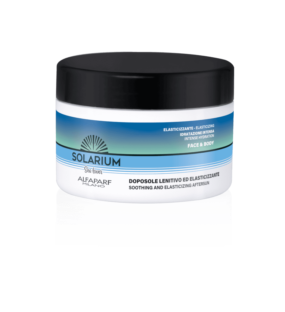 Trattamento doposole in crema dalla texture avvolgente che assicura un’azione idratante intensa rendendo la pelle più elastica, e un immediato sollievo. Uno dei prodotti icona di SOLARIUM rinnovato e ancora più performante. Per una pelle elastica , idratata e morbida, un’immediata sensazione di sollievo e un comfort che dura a lungo.