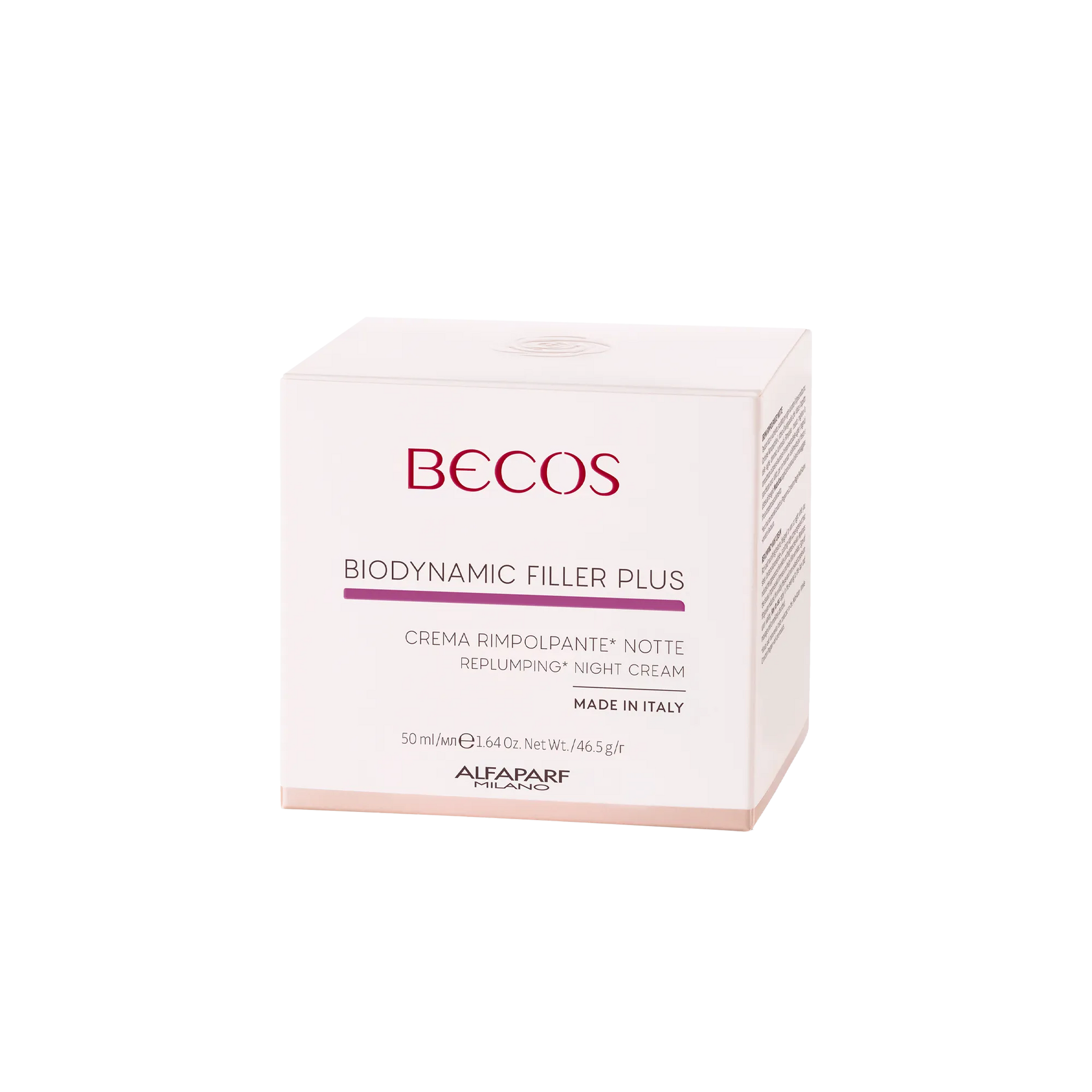 Azione riempitiva notturna

Texture ricca e nutriente, studiata per agire durante il riposo notturno. Rimpolpa i tessuti, migliora la compattezza cutanea e favorisce il riempimento delle rughe.
I segni di stanchezza sono ridotti, per un incarnato visibilmente più fresco e disteso al risveglio.