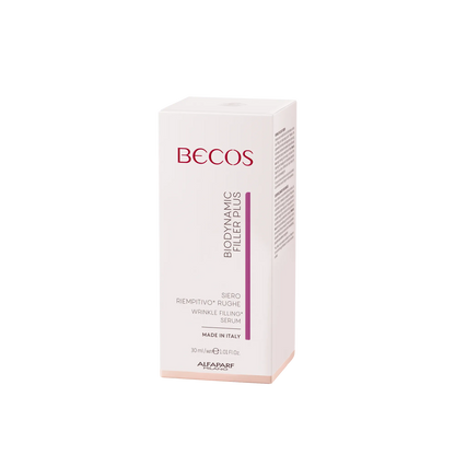 Siero intensivo a duplice azione, riempitiva e rimpolpante.
Riduce la visibilità di rughe e pori dilatati, migliorando la grana della pelle