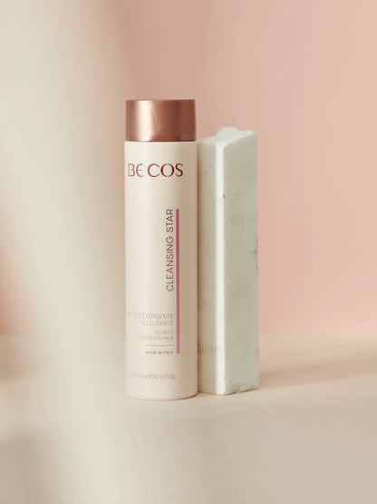 KIT CON LATTE DETERGENTE E TONICO RIVITALIZZANTI MARCA BECOS